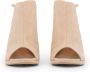 Made in Italia Suede Enkelband Sandalen Beige Dames - Thumbnail 4