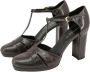 Made in Italia Enkelband Leren Pumps met 9cm Hak Gray Dames - Thumbnail 2