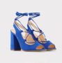 Made in Italia Zwarte sandalen met hoge hak en verstelbare enkelband Blue Dames - Thumbnail 5