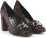 Made in Italia Iridescent Fringe Chain Pump Red Dames - Thumbnail 3