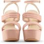 Made in Italia Luxe Velvet Wraparound Strap Sandalen Pink Dames - Thumbnail 11