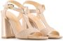 Made in Italia Verstelbare enkelband hak sandalen Brown Dames - Thumbnail 12