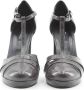Made in Italia Enkelband Leren Pumps met 9cm Hak Gray Dames - Thumbnail 4