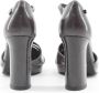 Made in Italia Enkelband Leren Pumps met 9cm Hak Gray Dames - Thumbnail 5