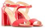 Made in Italia Damesandalen met enkelband van synthetisch lakleer Red Dames - Thumbnail 13