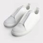 Made in Italia Leren Sneakers met Ritsdetail White Heren - Thumbnail 3