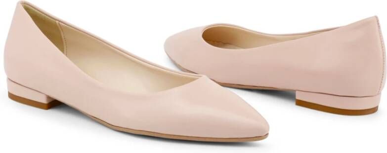 Made in Italia Nappa Leren Ballet Flats Lente Zomer Collectie Pink Dames