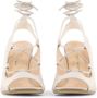 Made in Italia Verstelbare enkelband hak sandalen Beige Dames - Thumbnail 21