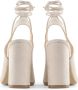 Made in Italia Verstelbare enkelband hak sandalen Beige Dames - Thumbnail 22