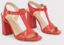 Made in Italia Verstelbare Enkelband Schoenen Red Dames - Thumbnail 5