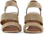 Made in Italia Verstelbare Leren Sandalen met 10cm Hak Brown Dames - Thumbnail 4