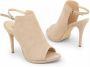 Made in Italia Suede Enkelband Sandalen Beige Dames - Thumbnail 3