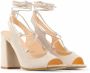 Made in Italia Verstelbare enkelband hak sandalen Beige Dames - Thumbnail 26