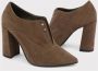 Made in Italia Studded Suede Pumps met Elastische Band Brown Dames - Thumbnail 4