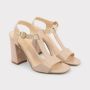 Made in Italia Verstelbare enkelband hak sandalen Brown Dames - Thumbnail 14