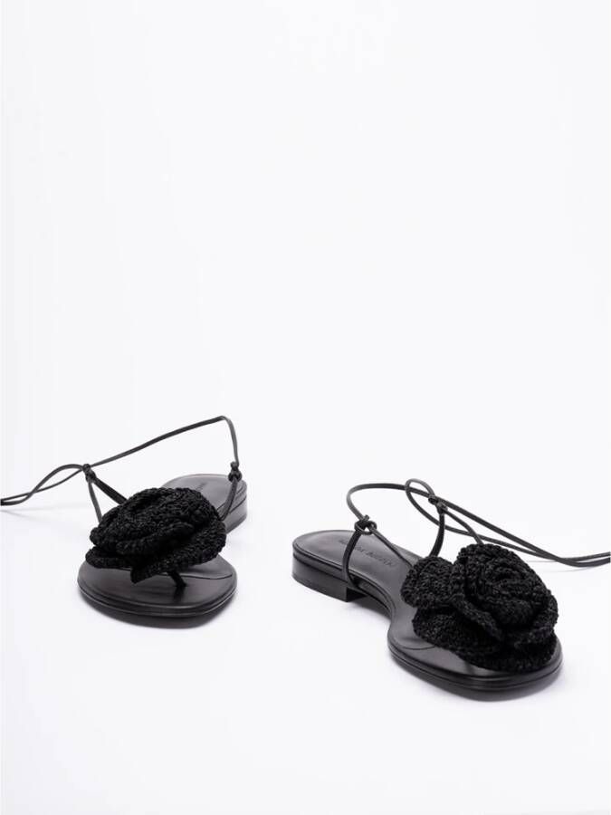Magda Butrym Flat Sandals Black Dames