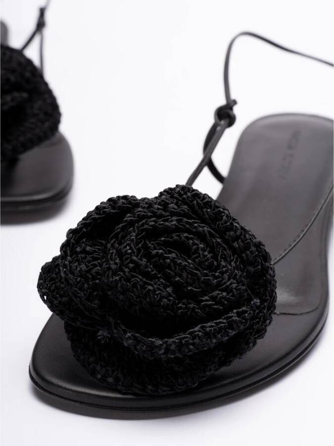Magda Butrym Flat Sandals Black Dames