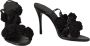 Magda Butrym Leren sandaal met viscose en katoen Black Dames - Thumbnail 2