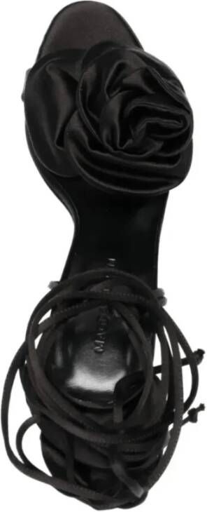 Magda Butrym Satin Bloem Sandalen