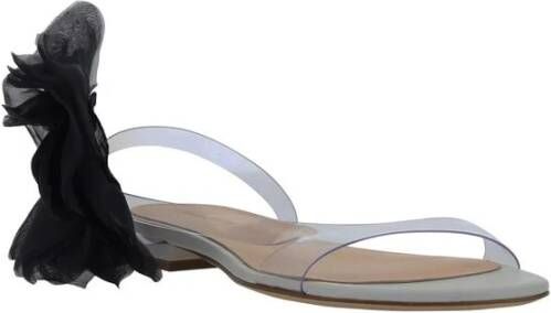 Magda Butrym Transparante PVC Sandalen met Maxi Bloem Multicolor Dames
