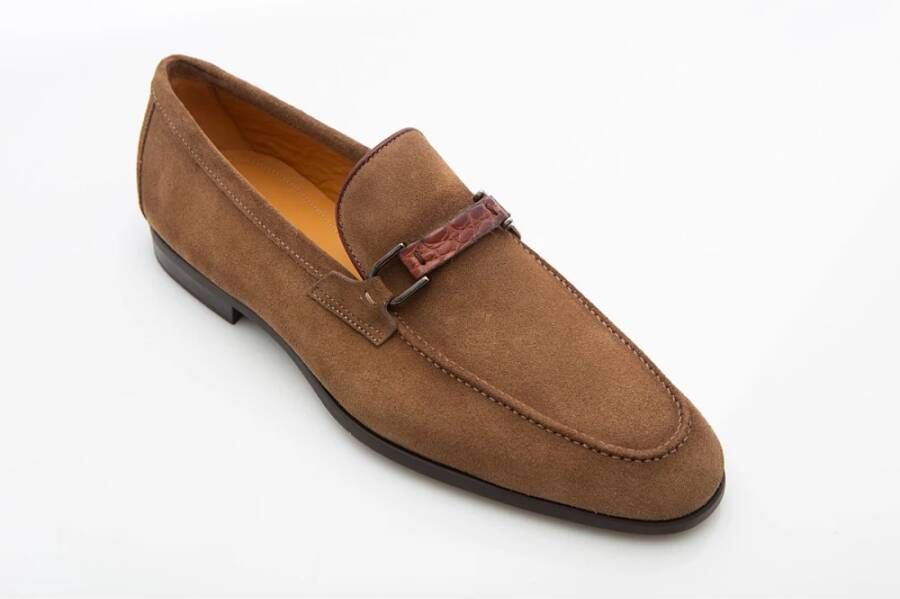 Magnanni Beige Aston Loafers Brown Heren