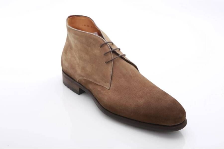 Magnanni Beige Suède Chelsea Boot Brown Heren