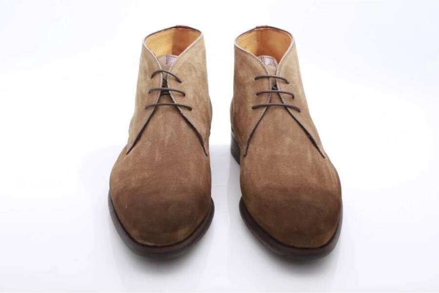 Magnanni Beige Suède Chelsea Boot Brown Heren