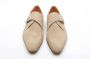 Magnanni Beige Suede Monk Strap Schoen Beige Heren - Thumbnail 3