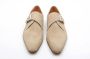 Magnanni Beige Suede Monk Strap Schoen Beige Heren - Thumbnail 3