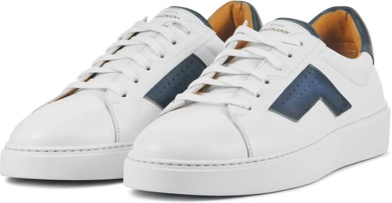 Magnanni Blauw Witte Sneakers White Heren