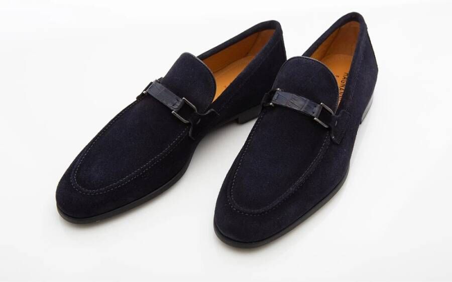 Magnanni Blauwe Dinos Loafer Flex Collectie Blue Heren