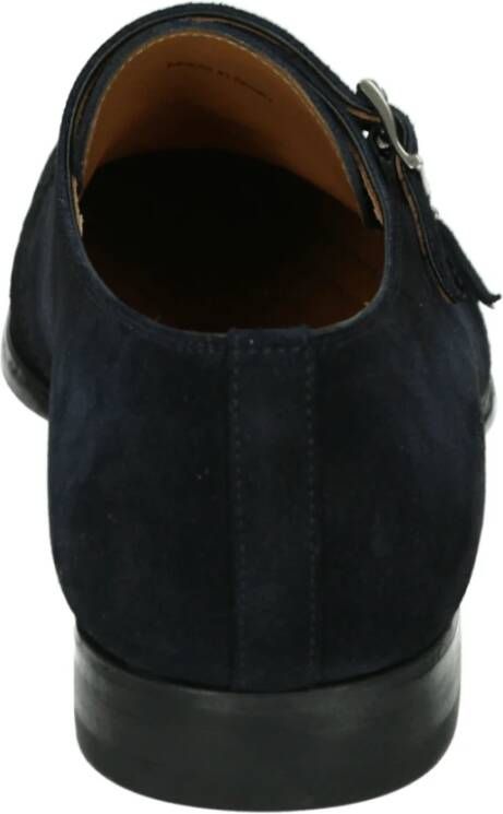 Magnanni Blauwe Suède Business Schoenen