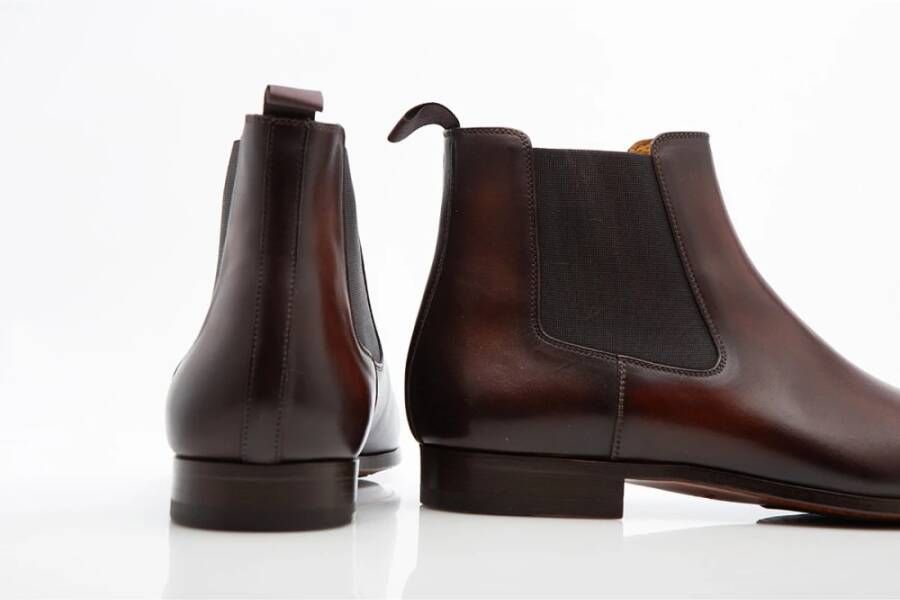 Magnanni Bruin leren Chelsea laarzen Brown Heren