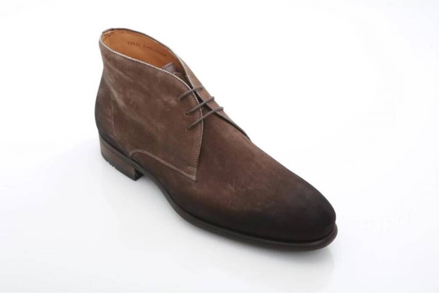 Magnanni Bruin Suède Hoge Veterschoen Brown Heren