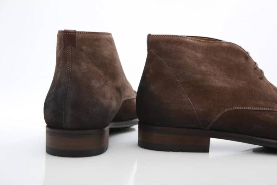 Magnanni Bruin Suède Hoge Veterschoen Brown Heren