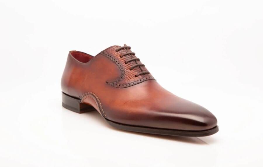 Magnanni Cognac Leren Oxford Schoenen Brown Heren