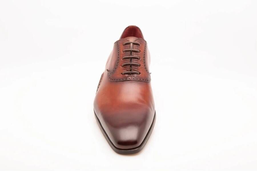 Magnanni Cognac Leren Oxford Schoenen Brown Heren