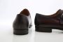 Magnanni Handgemaakte Cognac Monk Strap Schoen Brown Heren - Thumbnail 4