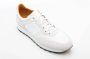 Magnanni Retro-geïnspireerde sportsneaker met gemengde textuur White Heren - Thumbnail 2