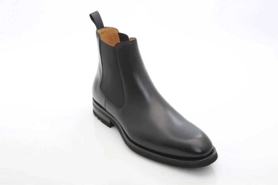 Magnanni Stijlvolle Chelsea laars in zwart leer Black Heren