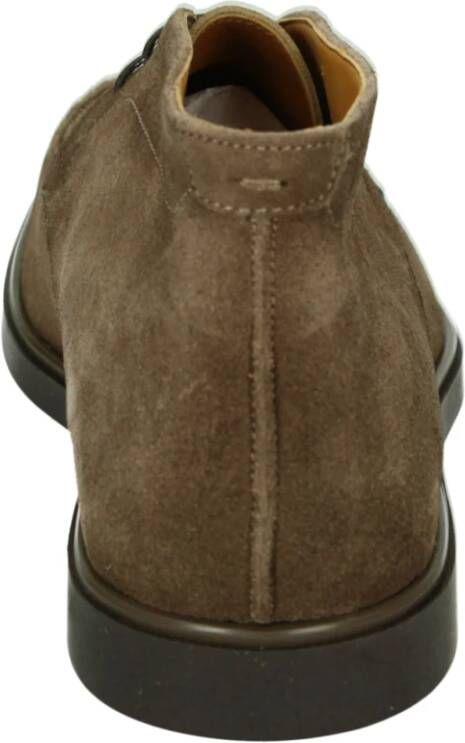 Magnanni Taupe Suède Business Schoenen met Rubberen Zool