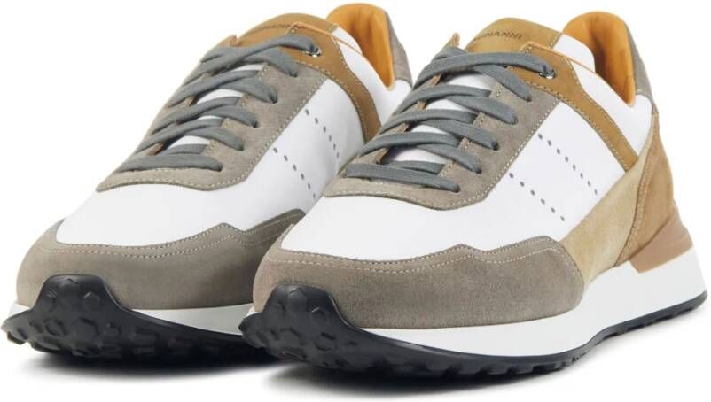 Magnanni Witte Sneakers met Comb Multicolor Heren