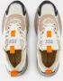 Maison Kitsuné Witte Leren Sneakers Acer Leaf Multicolor Heren - Thumbnail 4