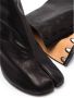 Maison Margiela Tabi Teen Kalfsleren Enkellaarzen met Cilindrische Hak Black Dames - Thumbnail 13