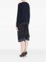 Maison Margiela Blauwe Gebreide Trui met Ribboorden - Thumbnail 2