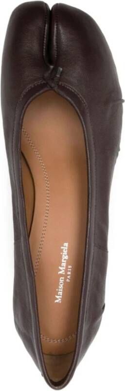 Maison Margiela Bordeaux Rode Tabi Ballerina Schoenen