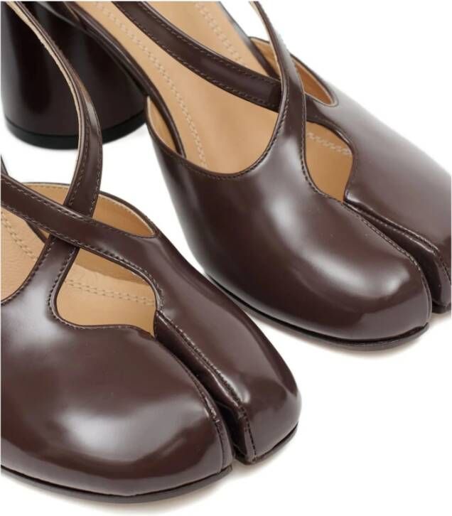 Maison Margiela Bruine Gesp Hoge Hak Schoenen