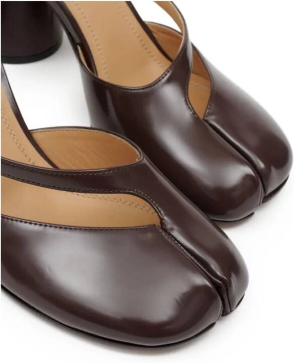 Maison Margiela Bruine Sandaal Pump Tabi Stijl