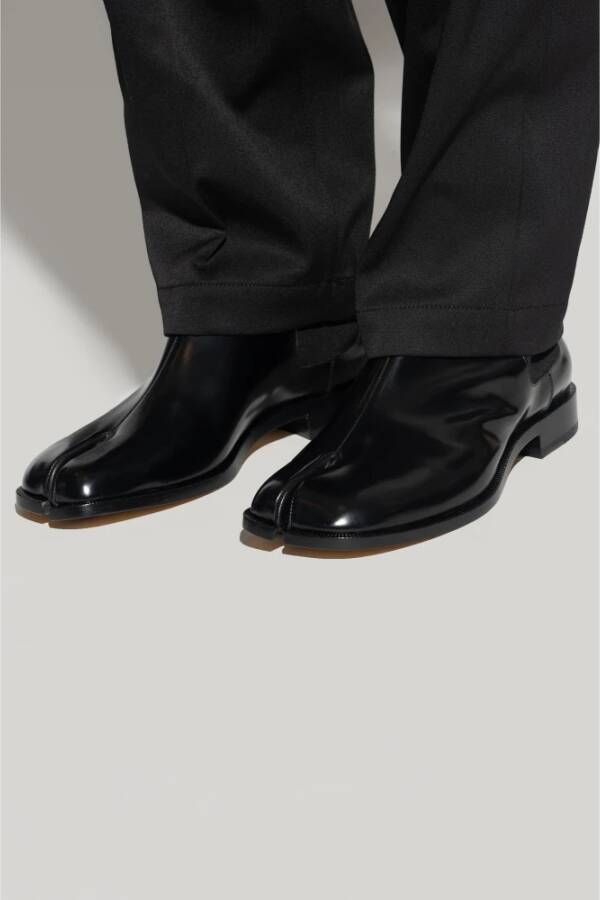 Maison Margiela Chelsea boots met Tabi-teen Zwart Heren