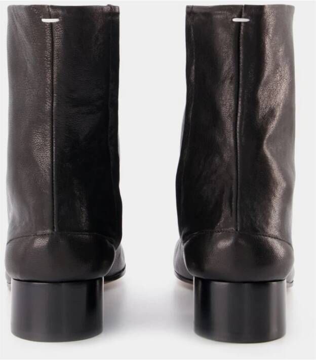 Maison Margiela Vintage Leren Enkellaarzen H30 Zwart Dames